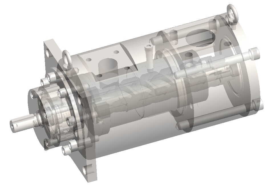 Lube Oil Pump for Compressor（Three Spindle Screw Pump Vertical  Type)｜Precision Measuring Instruments